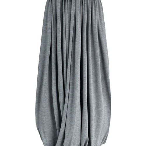 Load image into Gallery viewer, High Elastic Waist Gray Pleated Twisted Elegant Midi Half-body Skirt Women Fashion Tide New Spring Autumn 2025 1DJ1559
