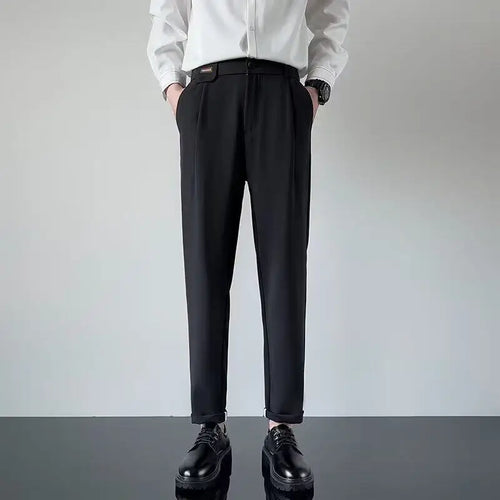 Load image into Gallery viewer, Men's Suit Long Pants Straight Leg Casual Pant Male Solid Color Bottoms Trendy New Korean Fanshionable Tide Spring 9W1211
