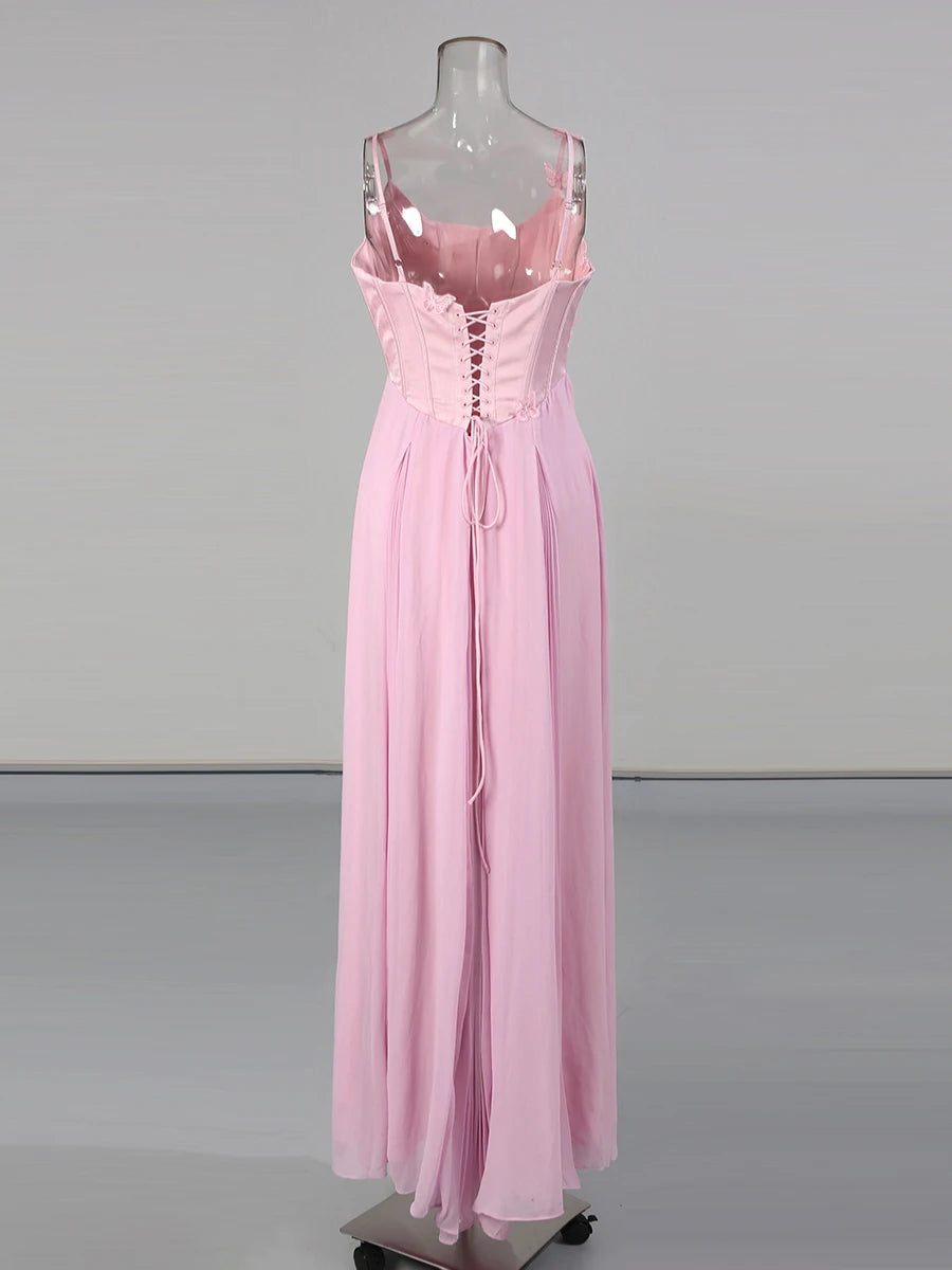 Solid Slimming Spliced Appliques Elegant Dresses for Women Square Nec Sleeveless Tunic Patchwork Folds Dress Female