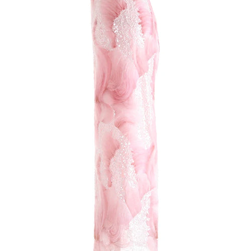 Load image into Gallery viewer, High Elastic Waist Blue Tie Dye Nailed Mesh Elegant Long Half-body Skirt Women Fashion Tide New Spring Autumn 20251DJ0705
