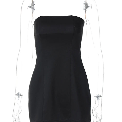 Load image into Gallery viewer, Elegant Solid Strapless Backless Sexy Bodycon Mini Prom Dress Summer Women Clothes Birthday Party Festival Y2K
