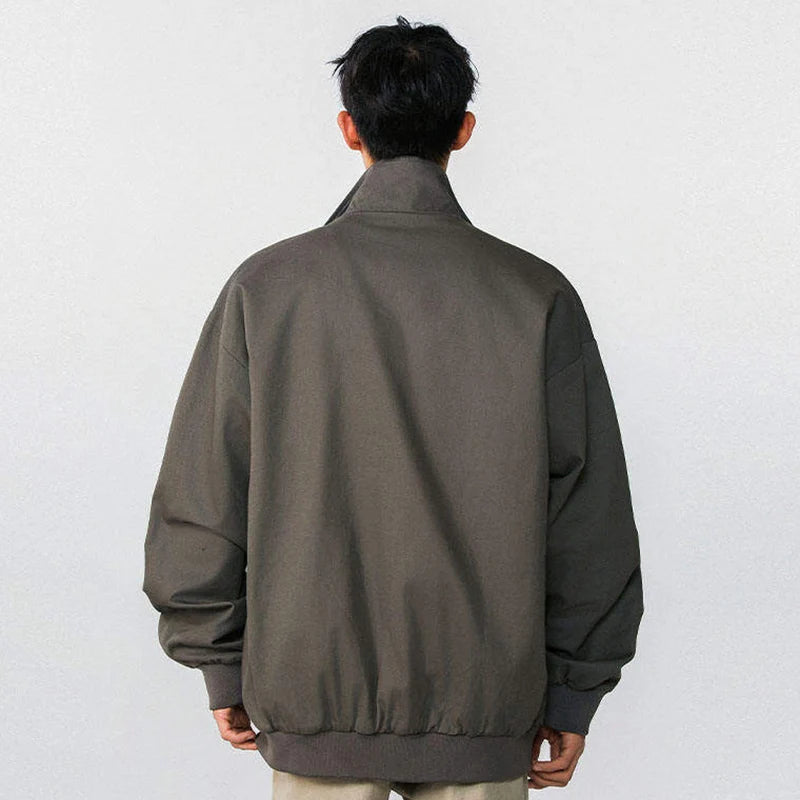 Spring Male Hooded Jacket Solid Color New High Street American Tide Fanshionable Style Fake Two Piece Jackets 9W1274