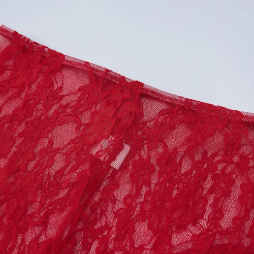 Load image into Gallery viewer, See Through Lace Sexy Dress Set Women Off-shoulder Strapless Dress And Pants Matching Sets Ladies Party Two Piece Set
