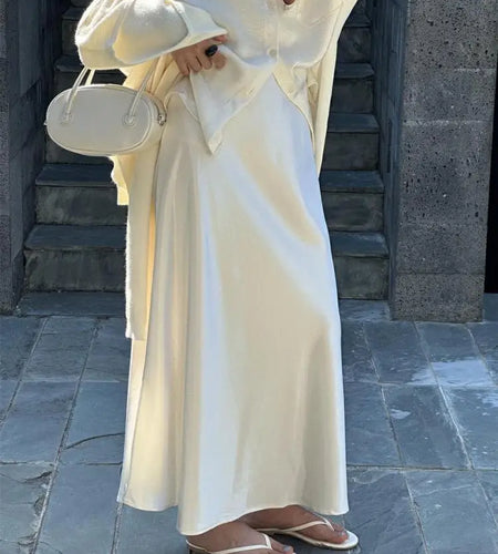 French Fashion Black Beige High Waist Long Skirt 2025 Spring Summer Women Grey Holiday Fishtail Skirt Simplicity Popular Ladies