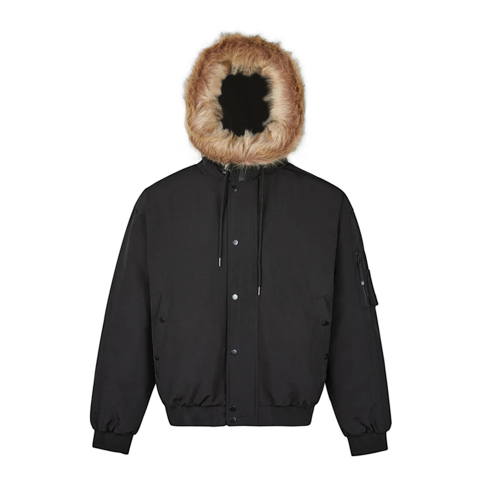 Male Fashion Tide White Down Jacket Warm Putwear Fur Collar Design American Style Male Trendy Coat 2024 Winter 9C9110