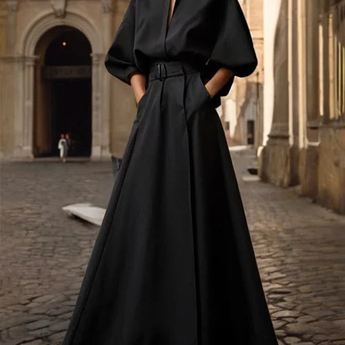 Load image into Gallery viewer, Fashion wedding dresses for women Summer Spring Deep V-Neck Evening Birthday Woman Elegant Loose Maxi Dress
