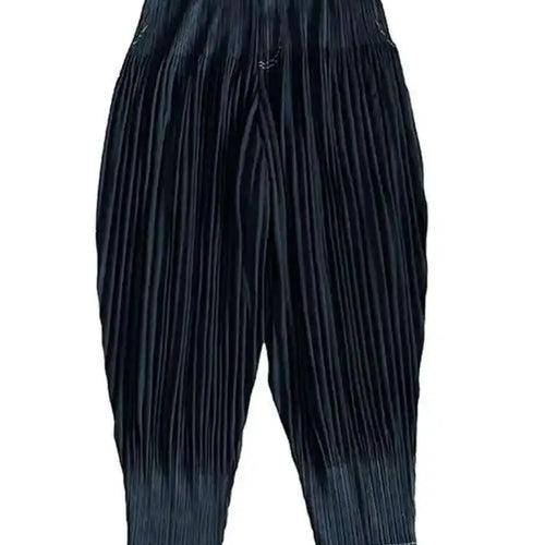 Load image into Gallery viewer, High Elastic Waist Black Pleate Long Harem Pants New Loose Fit Trousers Women Fashion Tide Spring Autumn 2025 1DF7971
