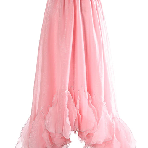 Load image into Gallery viewer, High Elastic Waist Black Organza Ruffles Irregular Shaped Half-body Skirt Women Fashion New Spring Autumn 2025 1DJ0913
