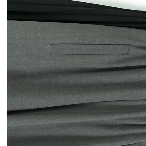 Load image into Gallery viewer, High Elastic Waist Gray Black Color-block Pleated Wide Leg Pants New Trousers Women Fashion Spring Autumn 2025 1DJ1582
