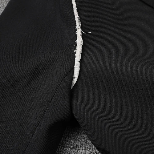 Load image into Gallery viewer, Women Black Color-block Burr Big Size Elegant Blazer New Lapel Long Sleeve Jacket Fashion Tide Spring Autumn 2025 1DH9734
