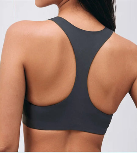 Pad Nude Sport Bra Vest Women Underwear Sportswear Quick-dry Jogging Fitness Top with Cups Ladies Gym Active Bra Yoga Wear