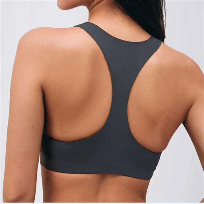 Pad Nude Sport Bra Vest Women Underwear Sportswear Quick-dry Jogging Fitness Top with Cups Ladies Gym Active Bra Yoga Wear