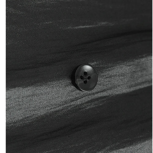 Load image into Gallery viewer, High Elastic Waist Black Button Ruffles Lace Sequins Half-body Skirt Women Fashion Tide New Spring Autumn 2025 1DJ1578
