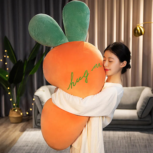 Load image into Gallery viewer, 55-110CM Large Size Cartoon Carrot Plush Toys Full Filling Plant Pillow Kawaii Radish Dolls Sleeping Bed Cushion for Girls Baby
