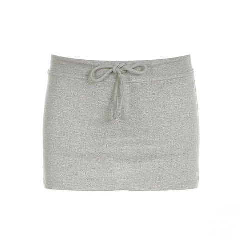 Load image into Gallery viewer, Casual Solid Side Fork Super Short Culottes Women Summer Slimming Sporty Drawstring Mini Bottoms Low Waist Skirt 2025
