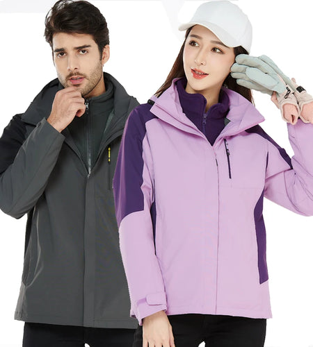 Thick Warm Jacket Winter Men's Hooded Parka Windbreaker Coat Waterproof unisex windproof Camping Climbing Skiing Jackets parkas