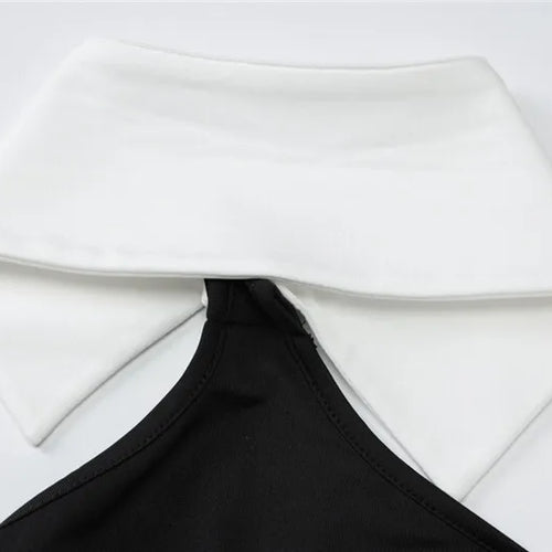 Load image into Gallery viewer, Halter Sleeveless Sexy Mini Dress For Women Fashion Patchwork Off-shoulder Backless Skinny Club Sexy Party Dress
