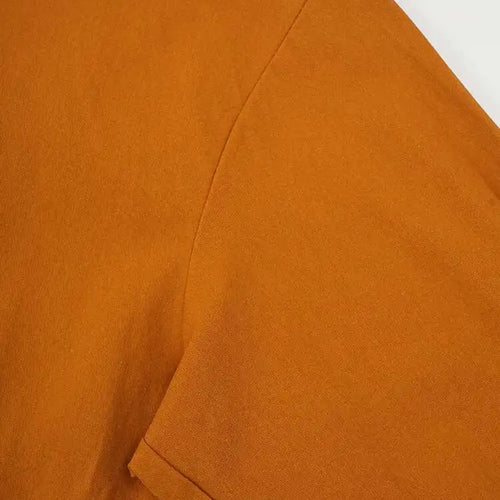 Load image into Gallery viewer, Women Orange Big Size Long Casual Blouse New Stand Collar Long Sleeve Shirt Fashion Tide Spring Autumn 2025  CPG2083
