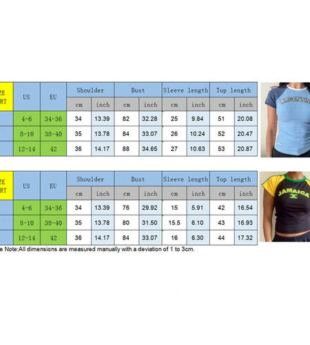 Jamacia Crop Top y2k Aesthetic Women Letter Print Contrast Color Short Sleeve T Shirts Basic Baby Tees 2000s Clothes