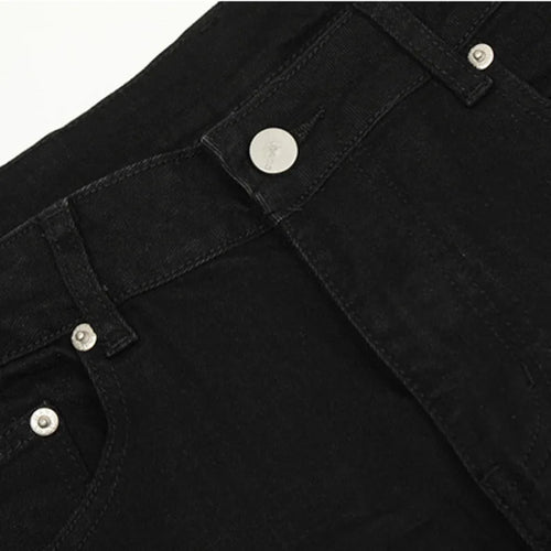 Load image into Gallery viewer, American Style Men&#39;s Jeans Solid Color Washed Slim Denim Pants Straight Leg Casual Male Bottom Simple Menswear 2024 9C9290
