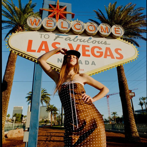 Load image into Gallery viewer, Lace Strapless Backless Sexy Midi Dress For Women Fashion Off-shoulder Sleeveless Bodycon Polka Dot Dress Elegant
