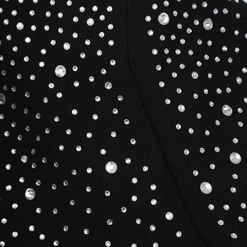 Load image into Gallery viewer, Women Black Rhinestones Shining Big Size Elegant Blazer New Lapel Long Sleeve Jacket Fashion Spring Autumn 2025 CPG2248
