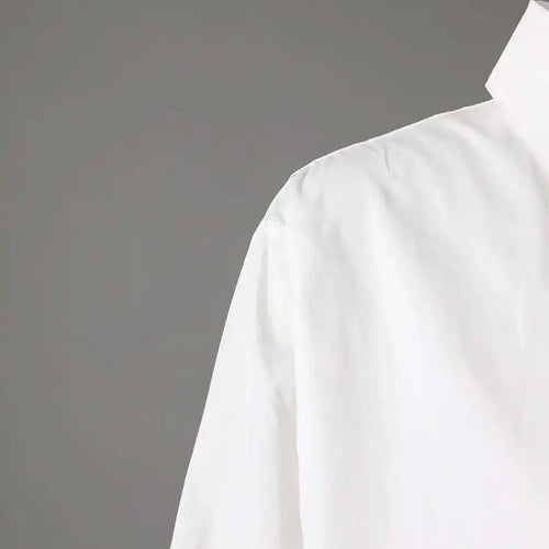 Load image into Gallery viewer, Women Black Irregular Hem Big Size Shirt Dress New Lapel Long Sleeve Loose Fit Fashion Tide Spring Autumn 2025 1DE2485
