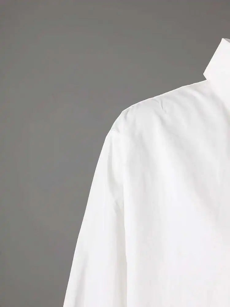 Women Black Irregular Hem Big Size Shirt Dress New Lapel Long Sleeve Loose Fit Fashion Tide Spring Autumn 2025 1DE2485