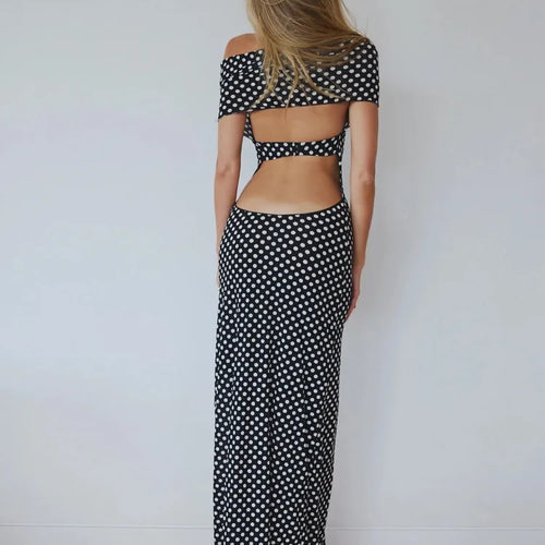 Load image into Gallery viewer, Elegant Sleeveless Hanging Collar One Shoulder Dress Women Sexy Backless Bodycon Slit Dress Party Holiday Beach Vestido
