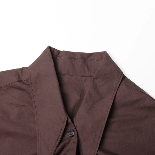 Load image into Gallery viewer, Minimalist Spring Shirts For Women Lapel Long Sleeve Casual Loose Solid Blouse Female Fashion Style Clothing
