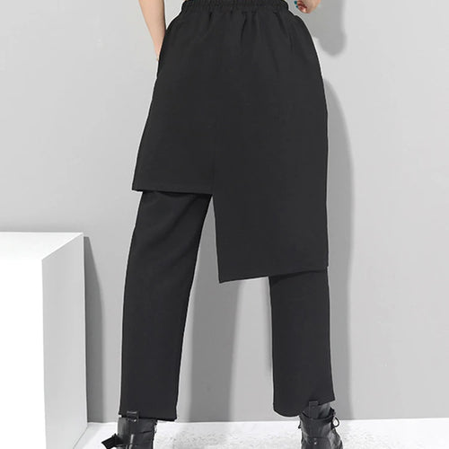 Load image into Gallery viewer, High Elastic Waist Black Irregular Long Harem Trousers New Loose Fit Pants Women Fashion Tide Spring Autumn 2025 1DC430
