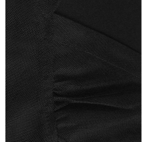 Load image into Gallery viewer, Women Gray Mesh Spliced Big Size Casual Midi Dress New Round Neck Short Sleeve Fashion Tide Spring Summer 2025 1DH9817
