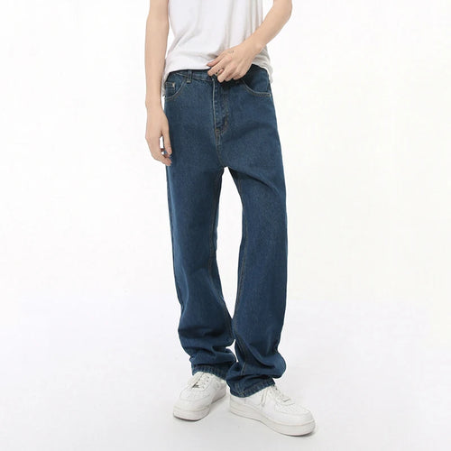 Load image into Gallery viewer, Spring New Male Jeans Men's Pencil Pants Slim Denim Straight Casual Bottom Solid Color Simple Trousers Fashion Tide 9C7611
