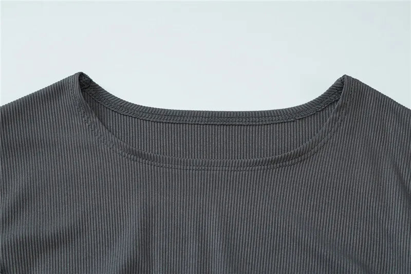 Ribbed Bandage Sexy Maxi Dress For Women Solid Lace-up O Neck Long Sleeve High Waist Elegant Long Dress Fashion