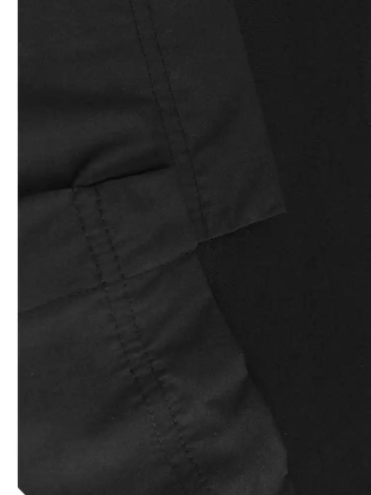 Women Khaki Color-block Pleated Big Size Midi Dress New Round Neck Short Sleeve Fashion Tide Spring Summer 2025 1DH5680