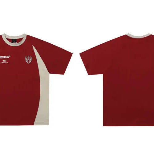 Load image into Gallery viewer, Vintage Tshirt Y2K Graphic Printed Patchwork Racing Sports Streetwear T-Shirts Hip Hop Harajuku Casual Baggy Cotton Tops Tee
