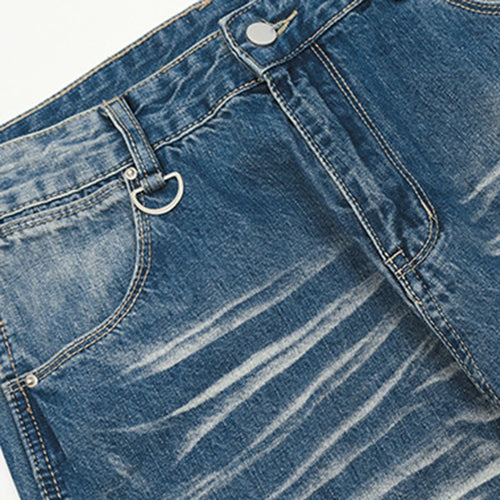 Load image into Gallery viewer, Men&#39;s Jeans New Summer Cat Whisker Washed Trendy Straight Wide Leg Stylish Gradient Color Male Causal Trousers 9W1968
