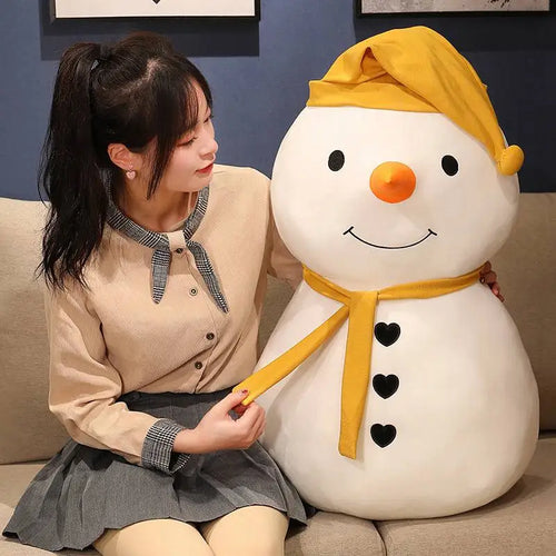 Load image into Gallery viewer, 30cm-80CM Cute Cartoon Big White Snowman Plush Toy Soft Stuffed Pillow Dolls Winter Christmas Home Decor Gifts For Children
