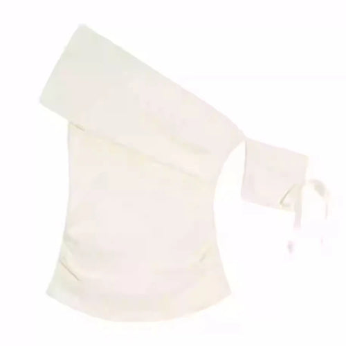 Load image into Gallery viewer, Women Vintage Skew Collar Cropped Tees Y2k Aesthetic Summer Bodycon Pleated T Shirts 2025 Harajuku Fairy Solid Bow Grunge Tops
