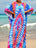 Blue Red TieDye