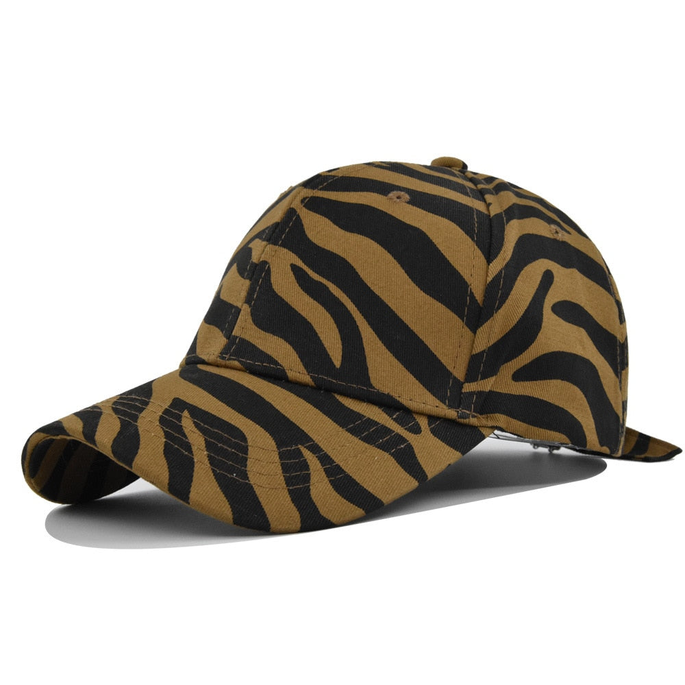 Cow Baseball Cap Spring Summer Sunhat Zebra Stripe Men Women Unisex-Teens Cotton Snapback Caps Fashion Vintage Hip Hop Hat