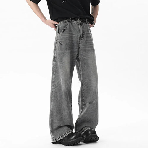 Load image into Gallery viewer, Men's Jeans New Summer Three Dimensional Splicing Design American High Street Straight Leg Male Denim Pants 2025 9W1660
