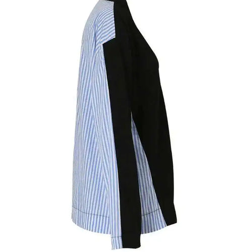 Striped Big Size Knitting Cardigan Sweater Loose Fit V-Neck Long Sleeve Women New Fashion Tide Autumn Winter 2025 1DF3049