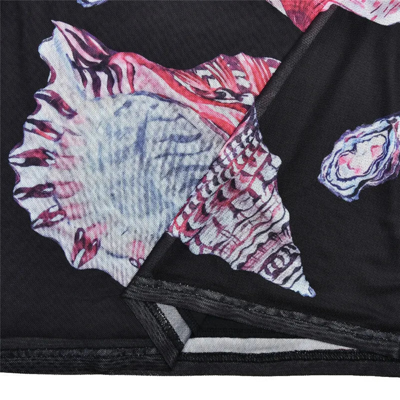 Spaghetti Strap Floral Print Mini Dress For Women Robe Summer New V Neck Sleeveless Backless Print Beach Holiday Dress