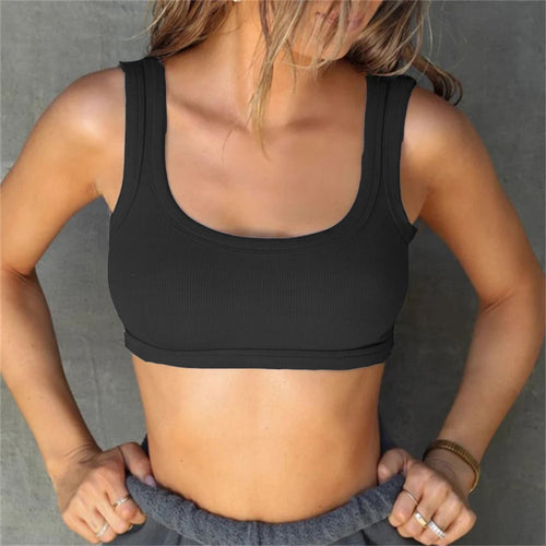 Load image into Gallery viewer, Women Ribbed Sports Bra Top Gym Push Up Fitness Workout Yoga Bra Underwear Sport Tops For Women Breathable Running Vest Gym Wear
