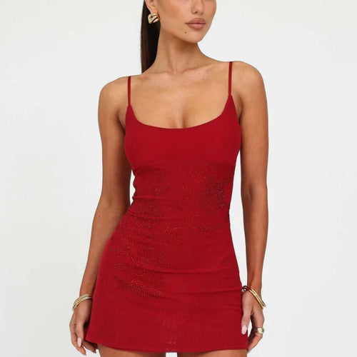 Load image into Gallery viewer, Sexy Spaghetti Strap Elastic Tight Skirt Women Backless Printed Slim Dress Female Autumn New 2024Party Vacation Clothing
