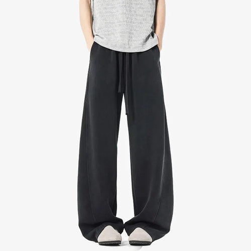 Load image into Gallery viewer, Men's Causal Pants New Korean Solid Color Design Loose Elastic Waist Tide Washed Stylish Male Trousers Spring 9W1526
