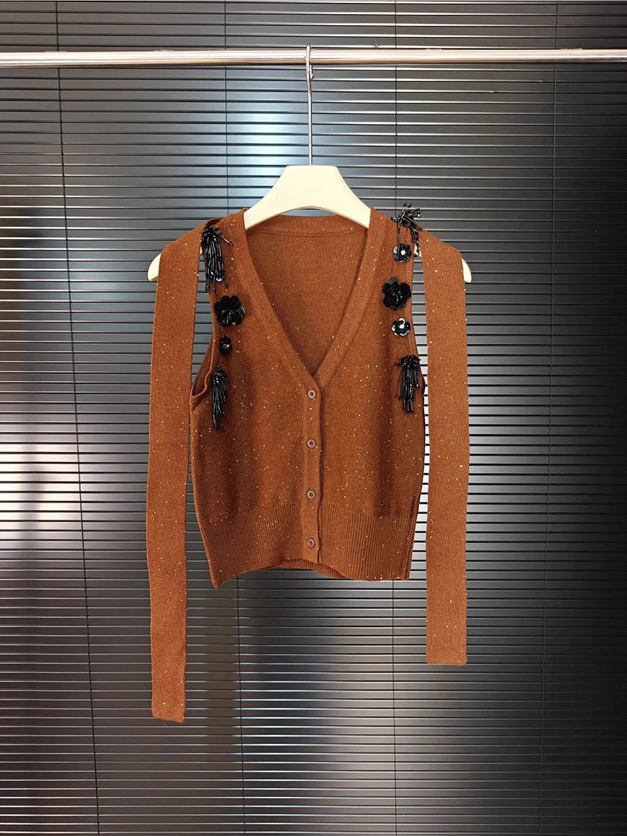 Solid Spliced Button Slimming Vests For Women V Neck Sleeveless Temperament Short Vest Female Fashion Style Clothes