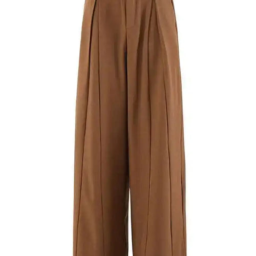 Load image into Gallery viewer, Big Size Blazer Pleated Wide Leg Pants Two Piece Suit New V-Neck Long Sleeve Women Fashion Tide Spring Autumn 2025 CPDB248
