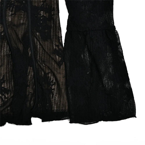 Load image into Gallery viewer, Elegant Backless Long Flare Sleeve Print Mini Dress Women Fashion square collar A-line Pleated Club Party Sexy Dress
